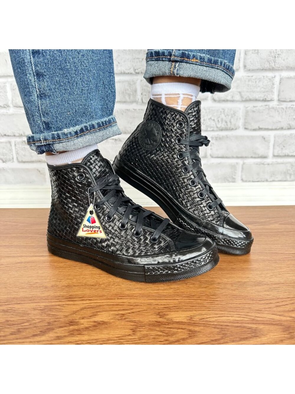 ❤️Converse Chuck 70 Deluxe Woven Leather 8.5 Womens Shoes Sneakers Black A14450C
